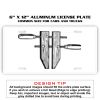 6 X 12 Full Size Aluminum License Plate for Cars and Trucks  Thumbnail