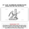 6 X 12 Full Size Aluminum License Plate for Cars and Trucks  Thumbnail