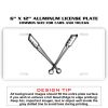 6 X 12 Full Size Aluminum License Plate for Cars and Trucks  Thumbnail