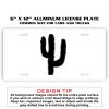 6 X 12 Full Size Aluminum License Plate for Cars and Trucks  Thumbnail