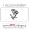 6 X 12 Full Size Aluminum License Plate for Cars and Trucks  Thumbnail