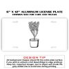 6 X 12 Full Size Aluminum License Plate for Cars and Trucks  Thumbnail