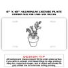 6 X 12 Full Size Aluminum License Plate for Cars and Trucks  Thumbnail