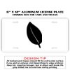 6 X 12 Full Size Aluminum License Plate for Cars and Trucks  Thumbnail