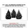 6 X 12 Full Size Aluminum License Plate for Cars and Trucks  Thumbnail