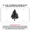 6 X 12 Full Size Aluminum License Plate for Cars and Trucks  Thumbnail