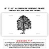 6 X 12 Full Size Aluminum License Plate for Cars and Trucks  Thumbnail