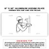 6 X 12 Full Size Aluminum License Plate for Cars and Trucks  Thumbnail