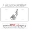 6 X 12 Full Size Aluminum License Plate for Cars and Trucks  Thumbnail