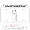 6 X 12 Full Size Aluminum License Plate for Cars and Trucks  Thumbnail