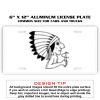 6 X 12 Full Size Aluminum License Plate for Cars and Trucks  Thumbnail