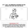 6 X 12 Full Size Aluminum License Plate for Cars and Trucks  Thumbnail