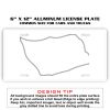 6 X 12 Full Size Aluminum License Plate for Cars and Trucks  Thumbnail