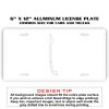 6 X 12 Full Size Aluminum License Plate for Cars and Trucks  Thumbnail