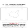 6 X 12 Full Size Aluminum License Plate for Cars and Trucks  Thumbnail