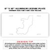 6 X 12 Full Size Aluminum License Plate for Cars and Trucks  Thumbnail