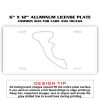6 X 12 Full Size Aluminum License Plate for Cars and Trucks  Thumbnail