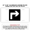 6 X 12 Full Size Aluminum License Plate for Cars and Trucks  Thumbnail