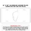 6 X 12 Full Size Aluminum License Plate for Cars and Trucks  Thumbnail