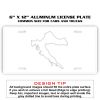 6 X 12 Full Size Aluminum License Plate for Cars and Trucks  Thumbnail