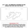 6 X 12 Full Size Aluminum License Plate for Cars and Trucks  Thumbnail