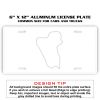 6 X 12 Full Size Aluminum License Plate for Cars and Trucks  Thumbnail