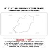 6 X 12 Full Size Aluminum License Plate for Cars and Trucks  Thumbnail