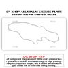 6 X 12 Full Size Aluminum License Plate for Cars and Trucks  Thumbnail