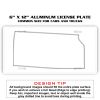 6 X 12 Full Size Aluminum License Plate for Cars and Trucks  Thumbnail
