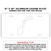 6 X 12 Full Size Aluminum License Plate for Cars and Trucks  Thumbnail