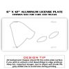 6 X 12 Full Size Aluminum License Plate for Cars and Trucks  Thumbnail