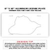 6 X 12 Full Size Aluminum License Plate for Cars and Trucks  Thumbnail