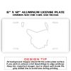 6 X 12 Full Size Aluminum License Plate for Cars and Trucks  Thumbnail