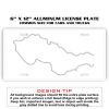 6 X 12 Full Size Aluminum License Plate for Cars and Trucks  Thumbnail