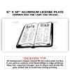 6 X 12 Full Size Aluminum License Plate for Cars and Trucks  Thumbnail
