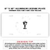 6 X 12 Full Size Aluminum License Plate for Cars and Trucks  Thumbnail
