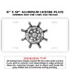 6 X 12 Full Size Aluminum License Plate for Cars and Trucks  Thumbnail