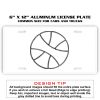6 X 12 Full Size Aluminum License Plate for Cars and Trucks  Thumbnail