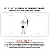 6 X 12 Full Size Aluminum License Plate for Cars and Trucks  Thumbnail
