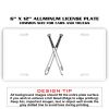 6 X 12 Full Size Aluminum License Plate for Cars and Trucks  Thumbnail