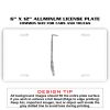 6 X 12 Full Size Aluminum License Plate for Cars and Trucks  Thumbnail