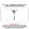 6 X 12 Full Size Aluminum License Plate for Cars and Trucks  Thumbnail
