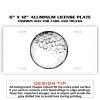 6 X 12 Full Size Aluminum License Plate for Cars and Trucks  Thumbnail