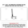 6 X 12 Full Size Aluminum License Plate for Cars and Trucks  Thumbnail