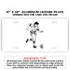 6 X 12 Full Size Aluminum License Plate for Cars and Trucks  Thumbnail