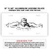 6 X 12 Full Size Aluminum License Plate for Cars and Trucks  Thumbnail