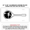 6 X 12 Full Size Aluminum License Plate for Cars and Trucks  Thumbnail