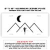 6 X 12 Full Size Aluminum License Plate for Cars and Trucks  Thumbnail