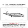 6 X 12 Full Size Aluminum License Plate for Cars and Trucks  Thumbnail