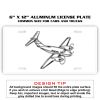 6 X 12 Full Size Aluminum License Plate for Cars and Trucks  Thumbnail